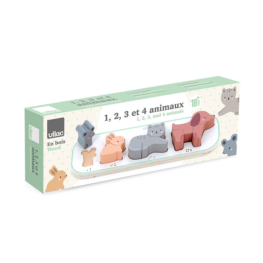 Puslespill med klossedyr