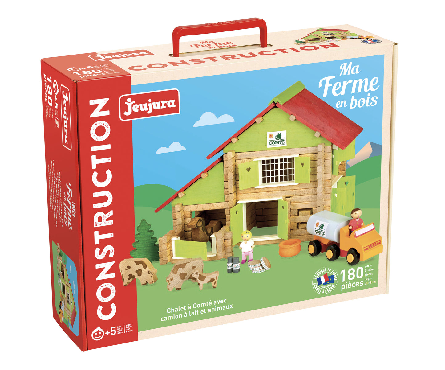 Bondegård med melkebil - stort byggesett