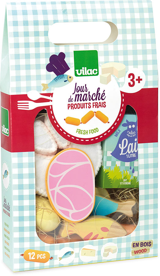 Fisk-, ost- og skinkesett