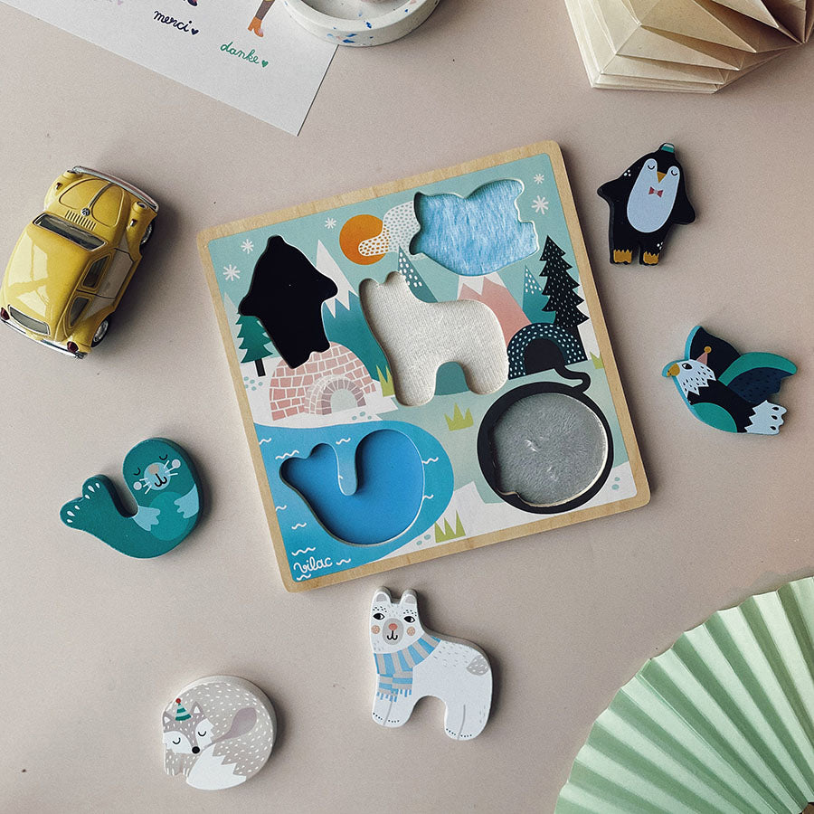 Taktilt puslespill - arktis