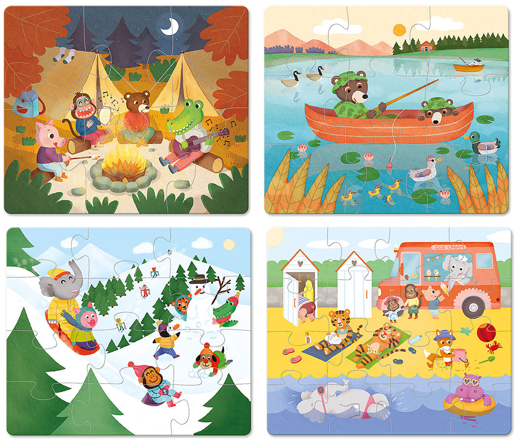 Puslespill x4 - ferie
