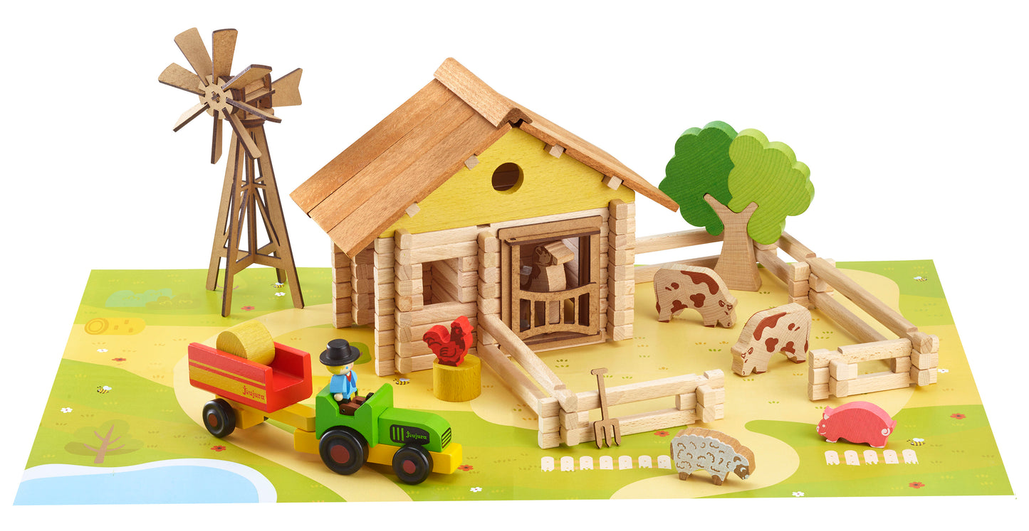 Småbruket med traktor - medium byggesett