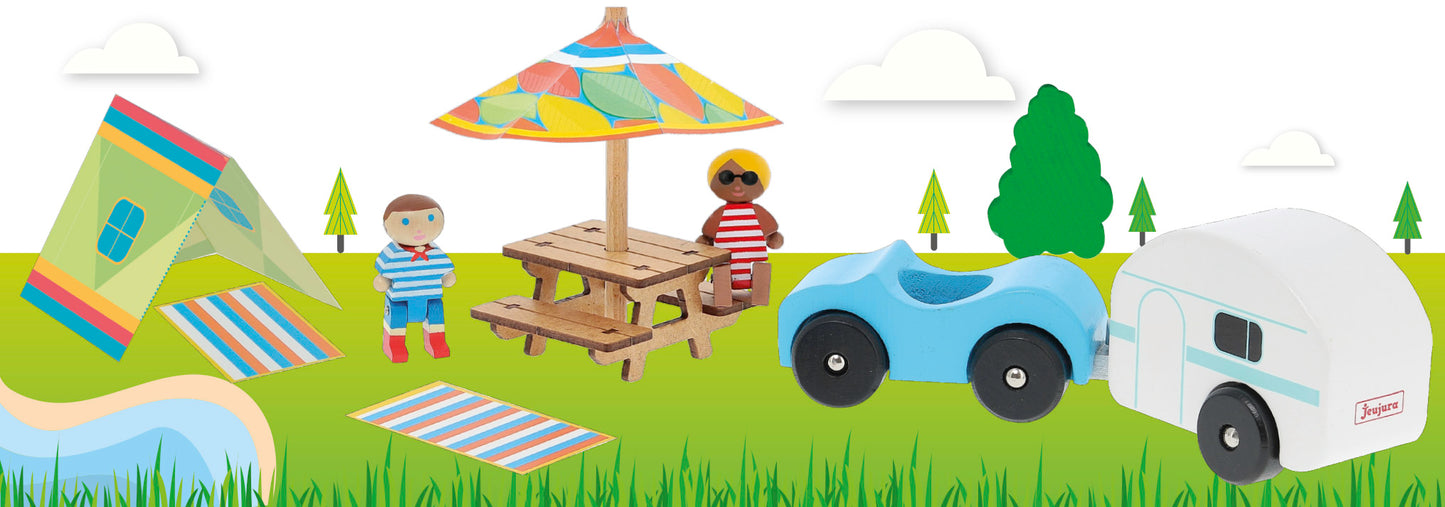 Campingtur - figurer