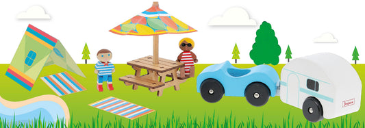 Campingtur - figurer