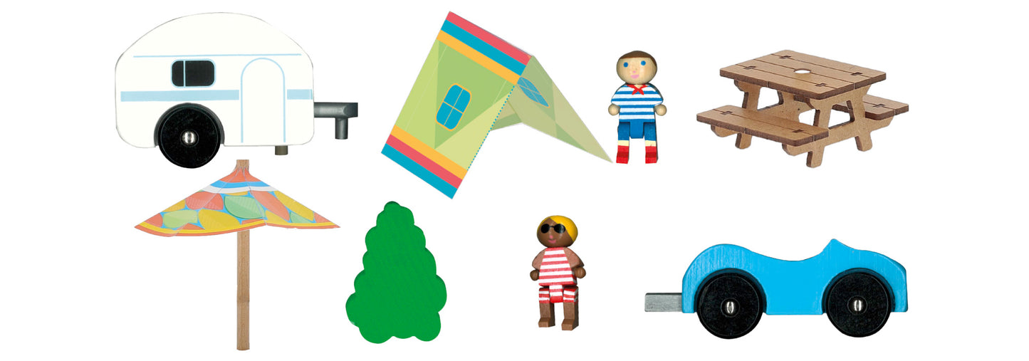 Campingtur - figurer