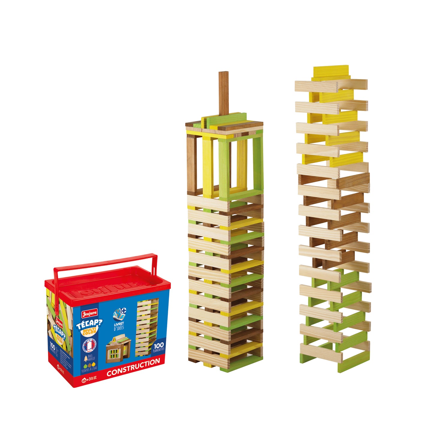 Byggeklosser - técap multicolor-liten