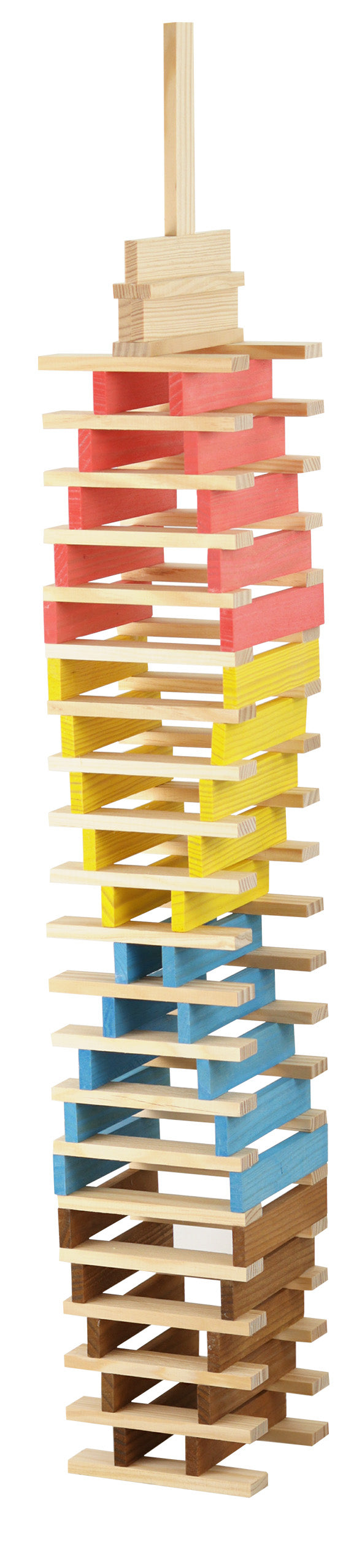 Byggeklosser - técap multicolor-stor