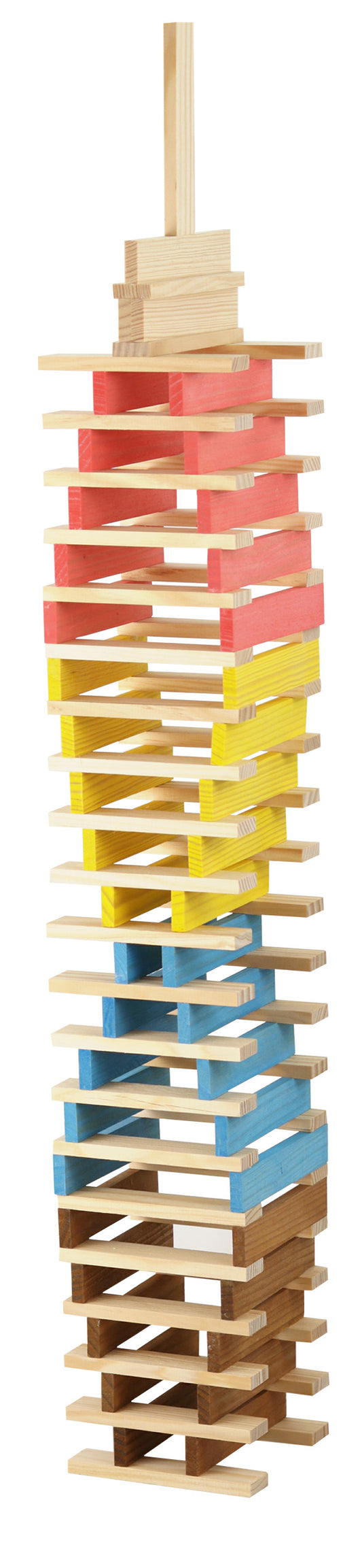 Byggeklosser - técap multicolor-stor