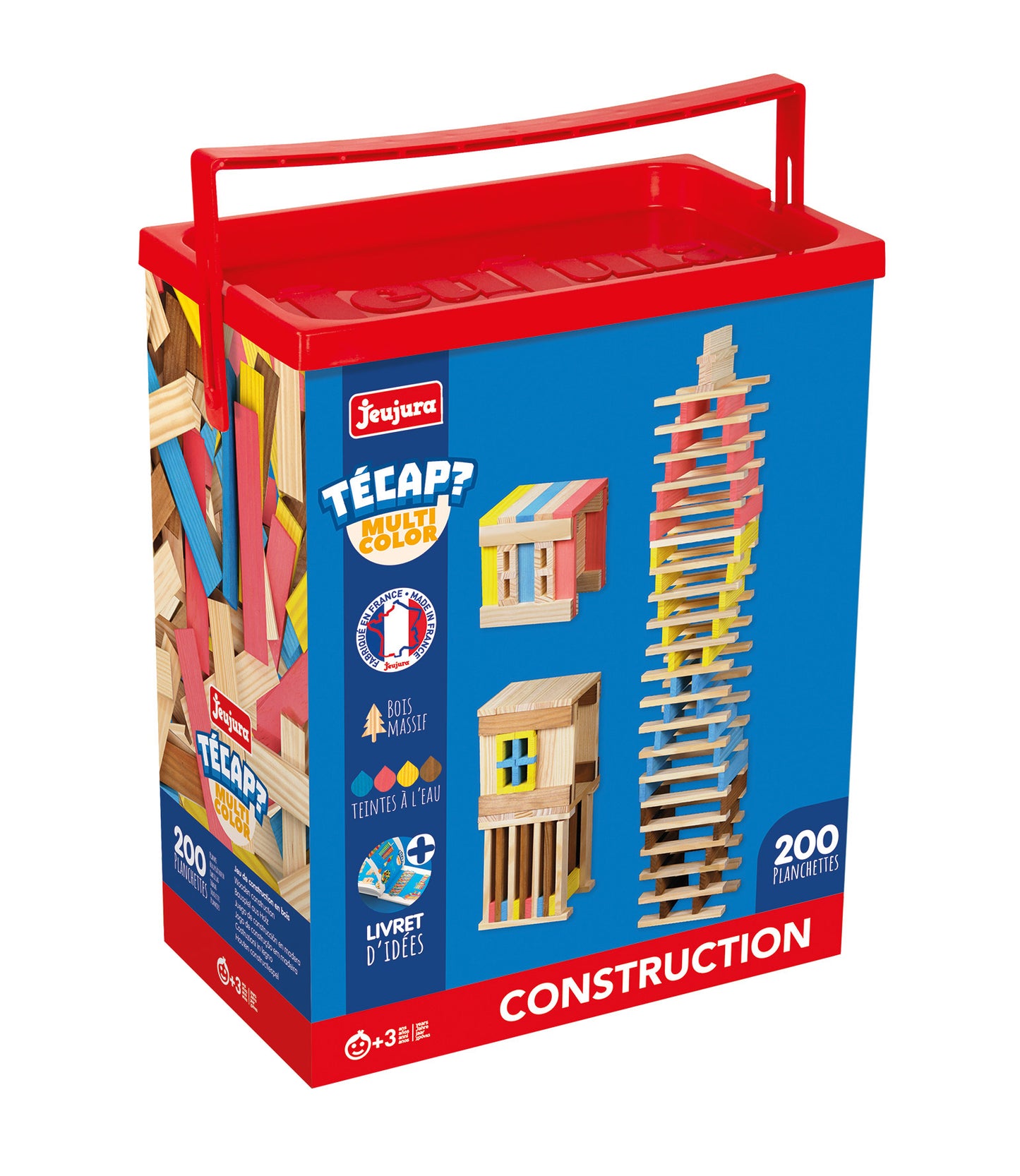 Byggeklosser - técap multicolor-stor