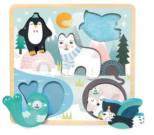 Taktilt puslespill - arktis