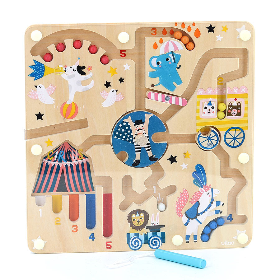 Labyrinttavle magnetisk - sirkus