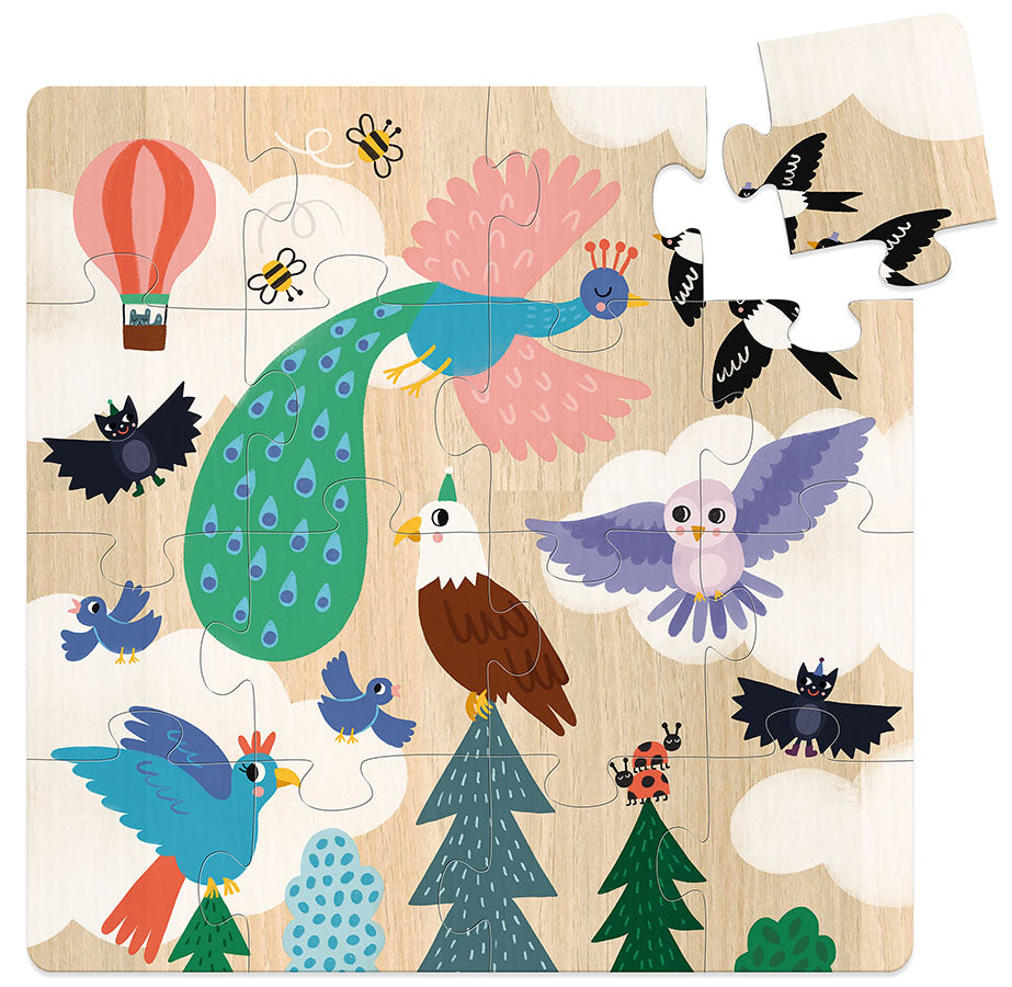 Puslespill x3 - jorda, sjøen, himmelen