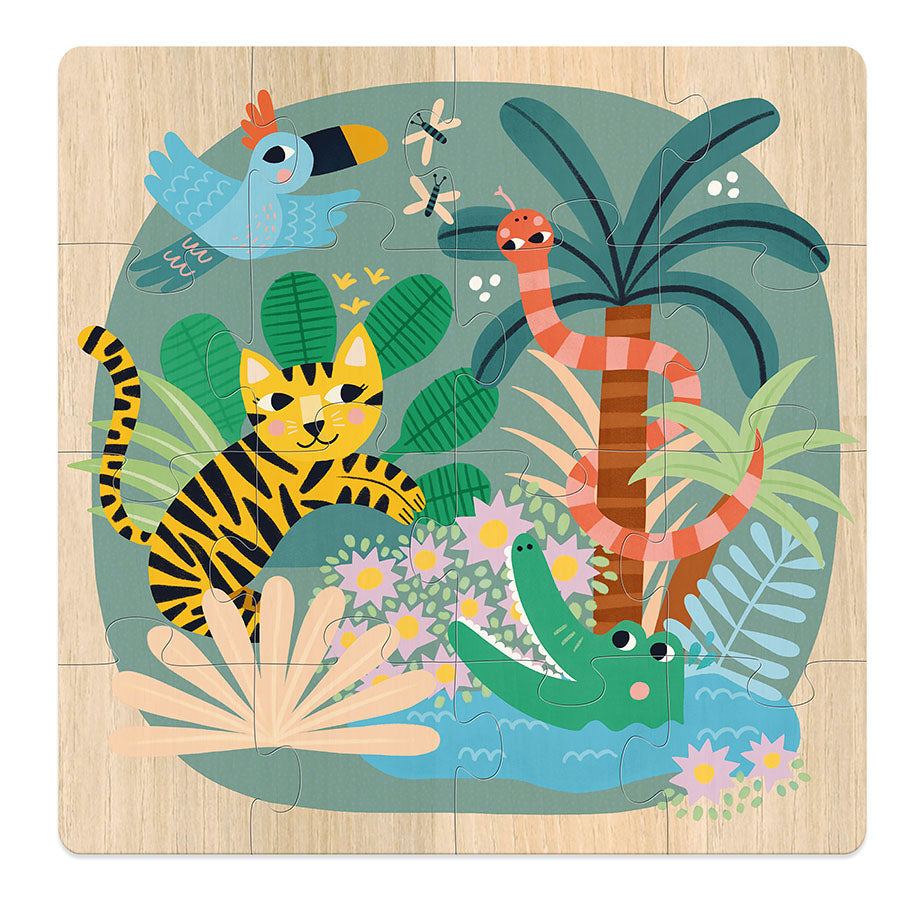 Puslespill x3 - jorda, sjøen, himmelen